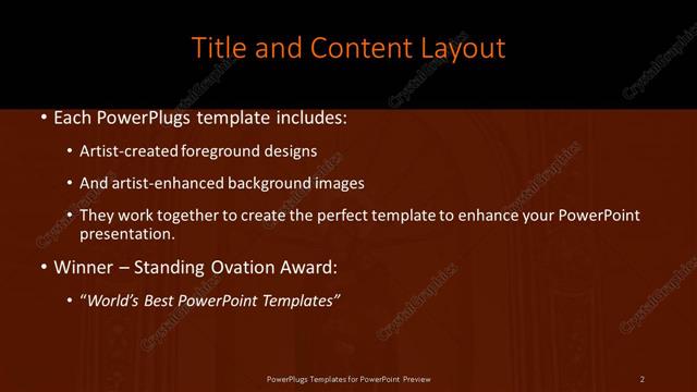 Title and Content presentation slide layout