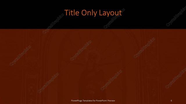Title Only presentation slide layout