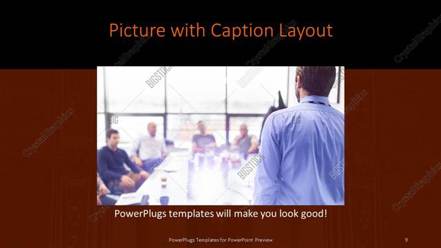 Picture with Caption presentation slide layout