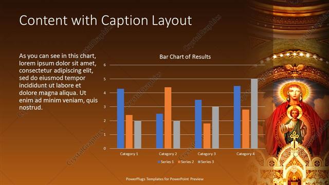 Content with Caption presentation slide layout