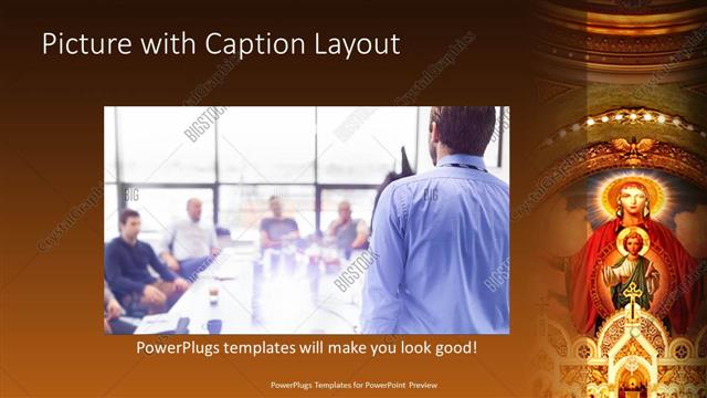 Picture with Caption presentation slide layout