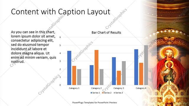 Content with Caption presentation slide layout