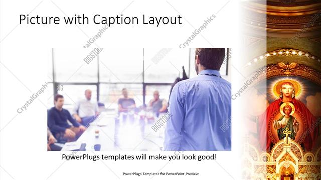 Picture with Caption presentation slide layout