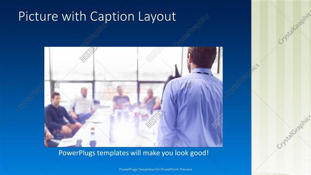 Picture with Caption presentation slide layout