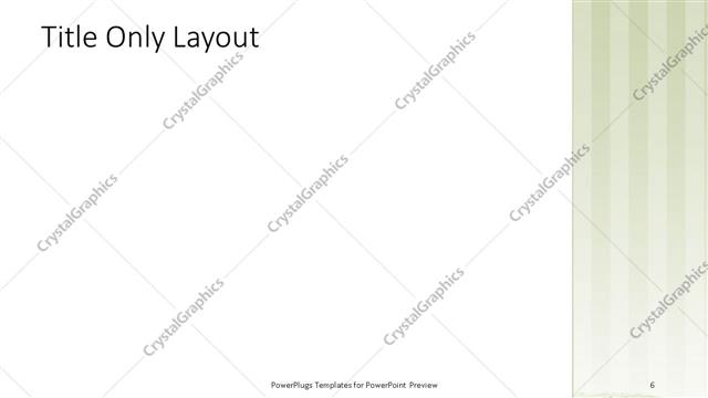 Title Only presentation slide layout