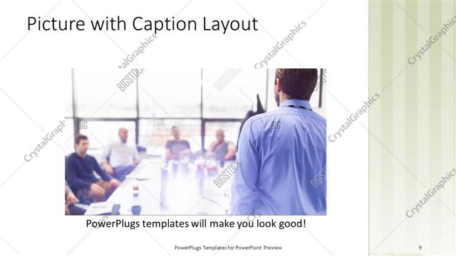 Picture with Caption presentation slide layout