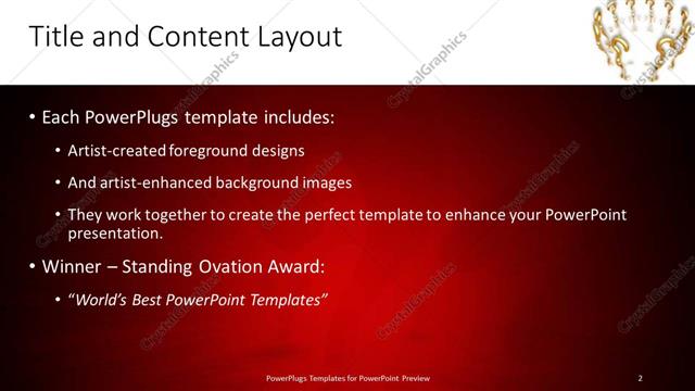 Title and Content presentation slide layout