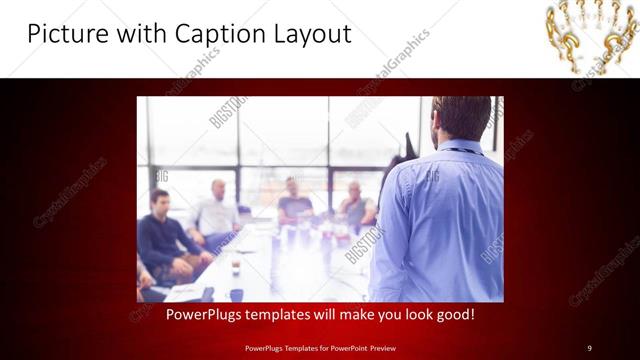 Picture with Caption presentation slide layout