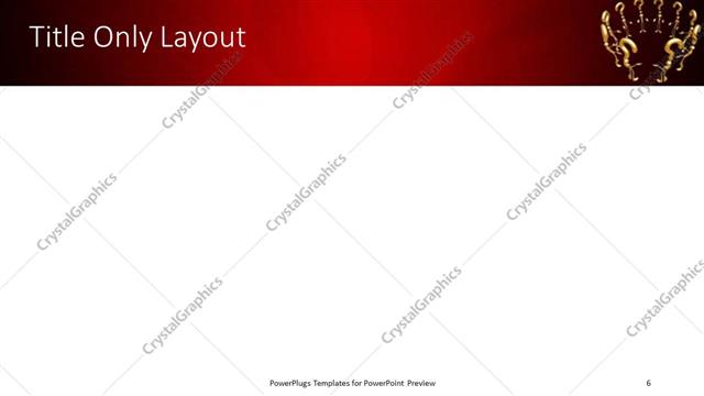 Title Only presentation slide layout