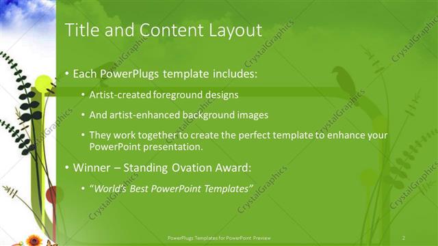 Title and Content presentation slide layout