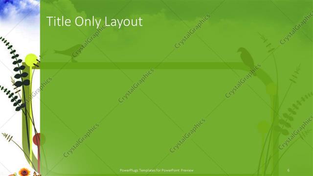 Title Only presentation slide layout