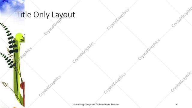 Title Only presentation slide layout