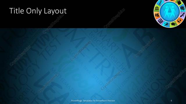 Title Only presentation slide layout