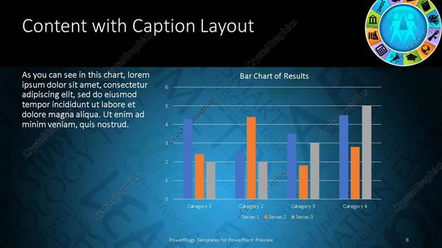 Content with Caption presentation slide layout