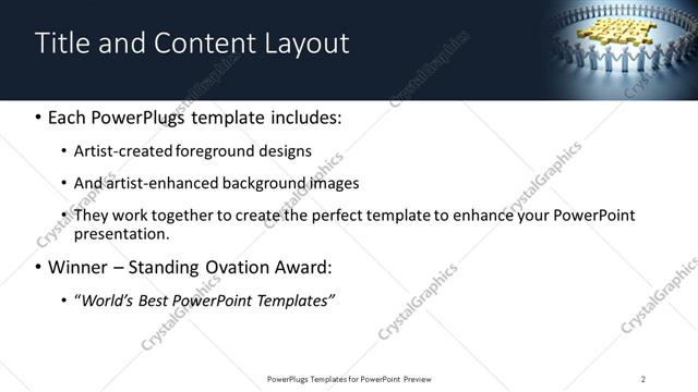Title and Content presentation slide layout