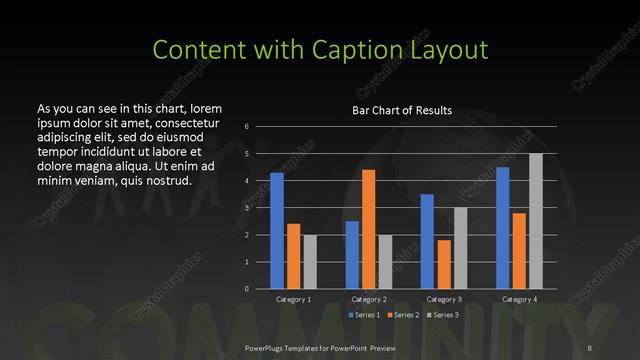 Content with Caption presentation slide layout