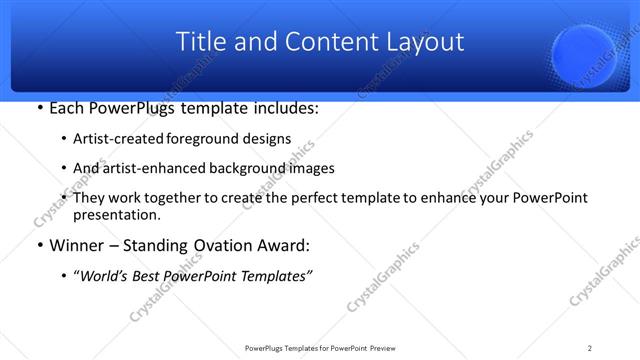 Title and Content presentation slide layout