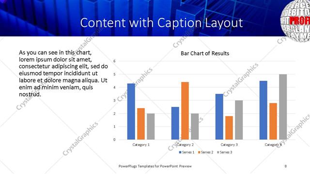 Content with Caption presentation slide layout