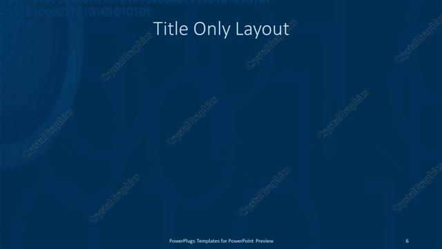 Title Only presentation slide layout