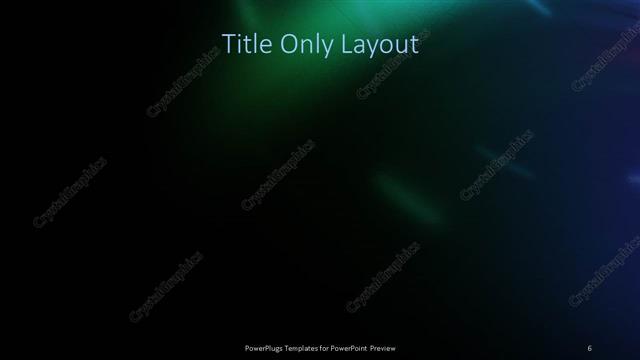 Title Only presentation slide layout