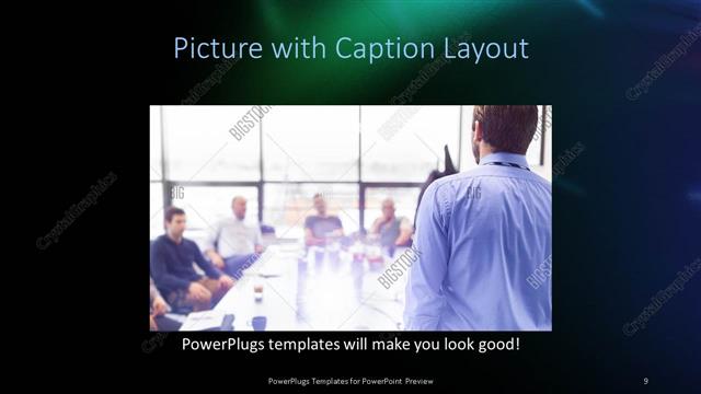 Picture with Caption presentation slide layout