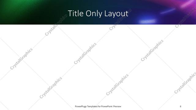 Title Only presentation slide layout