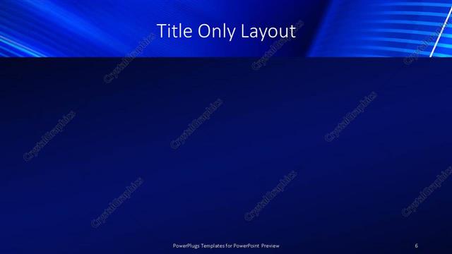 Title Only presentation slide layout