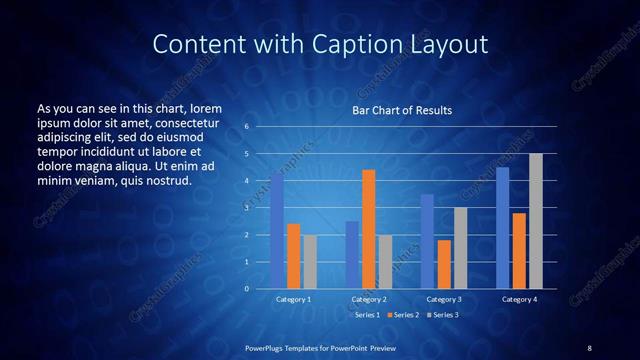 Content with Caption presentation slide layout