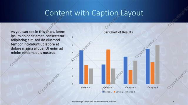 Content with Caption presentation slide layout