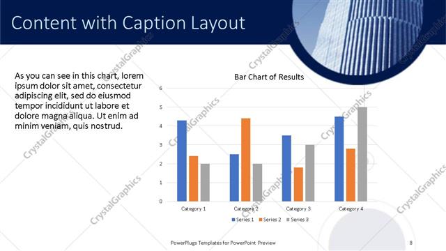 Content with Caption presentation slide layout