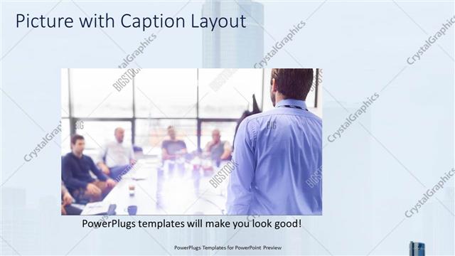 Picture with Caption presentation slide layout