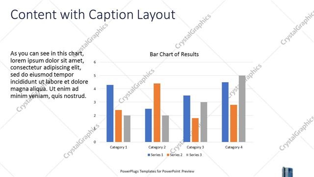 Content with Caption presentation slide layout