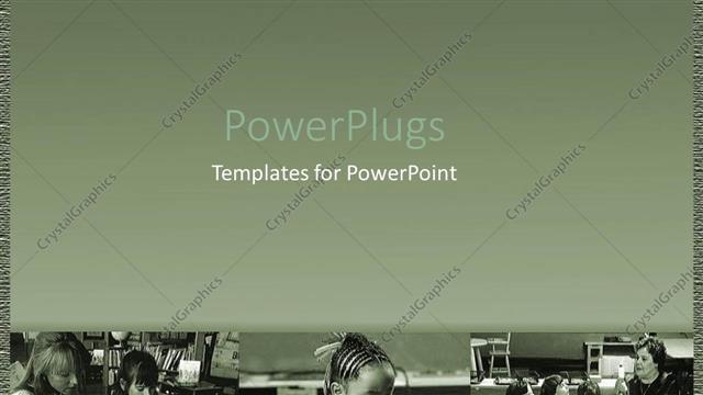  Presentation with teachers - Class room in black and white with students and teachers