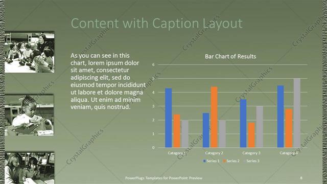 Content with Caption presentation slide layout