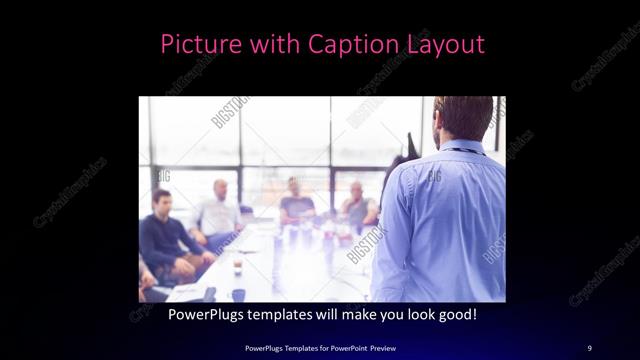 Picture with Caption presentation slide layout