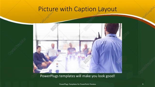 Picture with Caption presentation slide layout