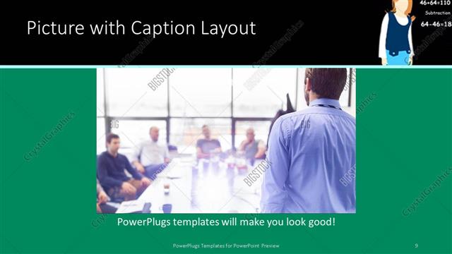 Picture with Caption presentation slide layout