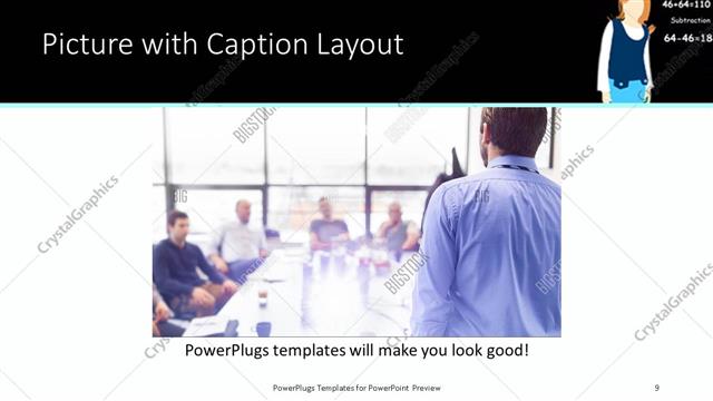 Picture with Caption presentation slide layout