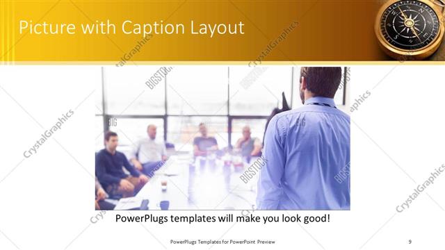 Picture with Caption presentation slide layout