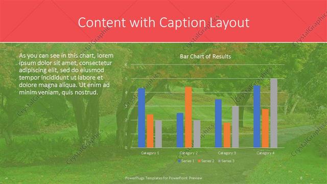 Content with Caption presentation slide layout