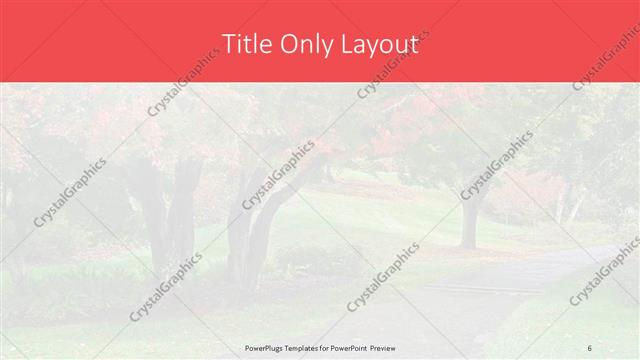 Title Only presentation slide layout