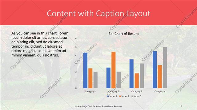 Content with Caption presentation slide layout