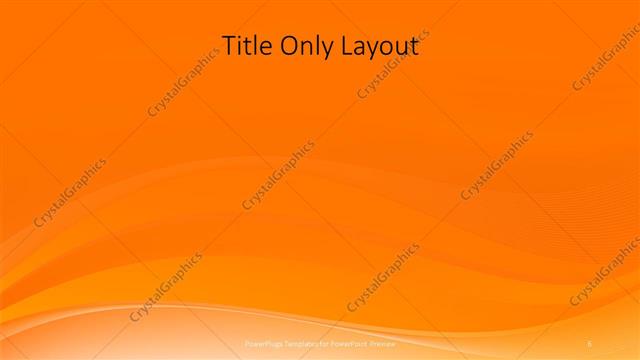 Title Only presentation slide layout