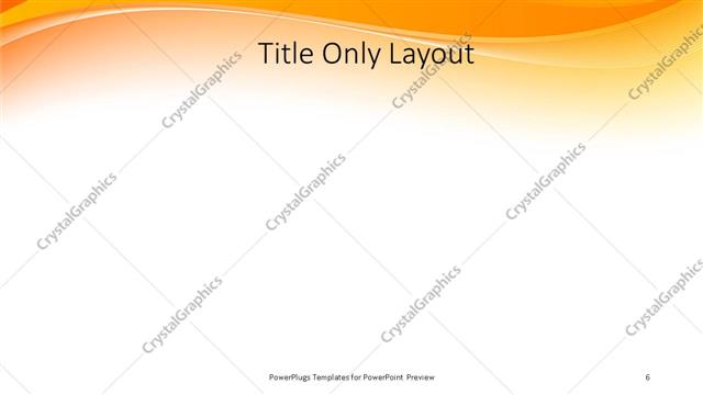 Title Only presentation slide layout