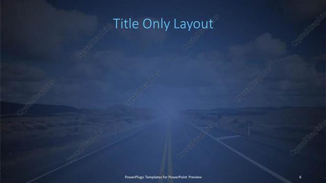 Title Only presentation slide layout
