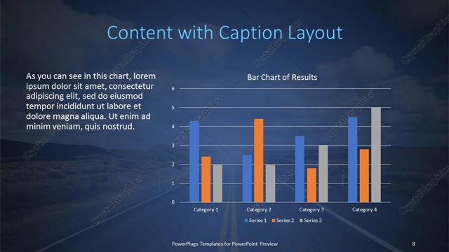 Content with Caption presentation slide layout