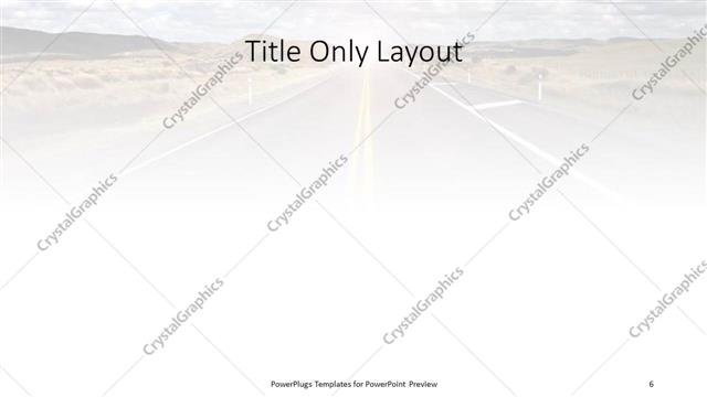 Title Only presentation slide layout