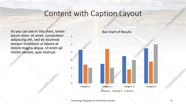 Content with Caption presentation slide layout
