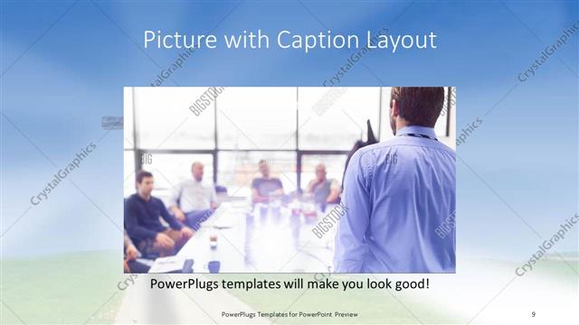 Picture with Caption presentation slide layout