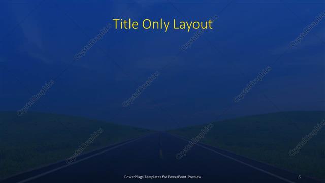 Title Only presentation slide layout